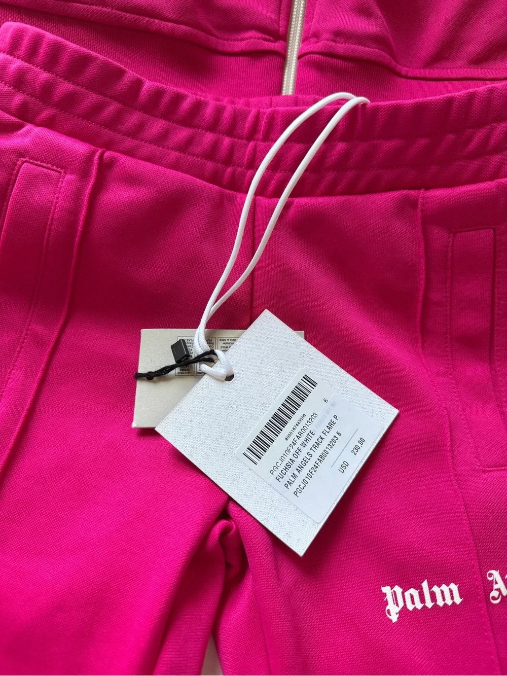 Palm Angels Girls Track Suit Pants and Jacket Pink Size 6 Wide Leg Versatile Lux